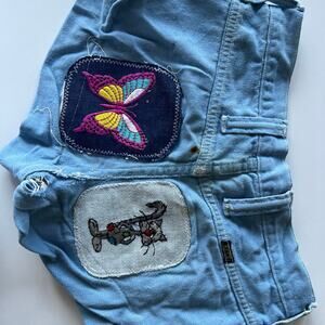 Vintage Maverick denim shorts with patch’s